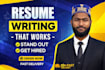 provide professional resume writing ats friendly CV service