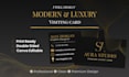 modern visiting card design using canva