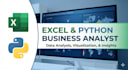 business analysis, data analysis, excel report and dashboard