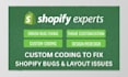 fix shopify bugs, do custom coding and theme customization