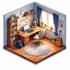do an isometric model in blender