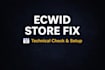 check and fix your ecwid store setup