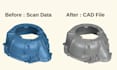 do reverse engineering cad modeling from stl, obj, scan data
