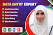do lead generation, web research, data mining, data collection, instagram