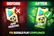 fix unity google play policy issues, ads, iap, and android compliance