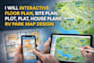 interactive floor plan site plan, plot, plat, house