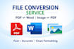 do accurate file conversion PDF to word, and more