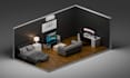 design interior and make isometric render
