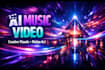 create a creative ai style music video or motion cover art for rap pop edm