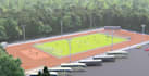 redesign abandoned sport complex, treadmill design, field simulation rendering