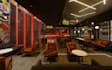 elevate bar space, spatial layout planning, restaurant dinning, interior lighten