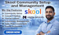 setup skool community, mighty network, skool online community setup