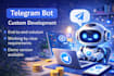 develop a telegram bot using python and automation