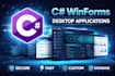 create a desktop application using c sharp winforms