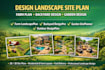design landscape site plan, farm plan, backyard design and garden design