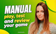qa, play, test and review your game