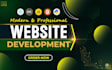make a modern, responsive website using HTML CSS and javascript