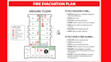 design a custom fire emergency evacuation plan, diagram fire escape plan