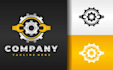 do modern engineer logo engineering, technical and industrial