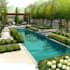 design landscape, backyard, garden, pool, deck and terrace