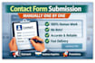 do contact us forms submissions manually one by one