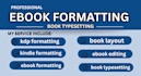 format your ebook and book interior for kindle and KDP book layout typesetting