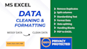 clean,format and split excel data and convert PDF to excel