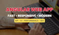 create a professional angular web app with API integration