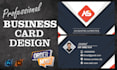 design visiting card, modren business card in 24 hour
