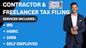 prepare and file contractor, freelancer and 1099 self employed tax returns