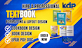 design unique ebook, textbook, hardcover paperback cover design