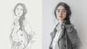 create pencil sketch portrait and illustrations