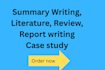 do research writing, book summaries, case study, policy briefs
