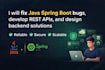 develop rest apis using java spring boot and microservices