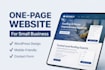 create a one page wordpress website for your small business