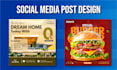 design custom professional social media posts