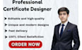provide professional certificate design services