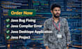 fix java bugs and develop java desktop applications