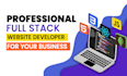design and develop a modern full stack website using mern, react, node