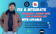 fix and integrate supabase stripe google auth in lovable app