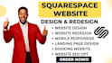 build squarespace website, revamp squarespace site, squarespace website update