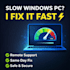 fix, speed up, and optimize your slow windows PC remotely