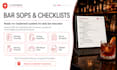 create bar sops, checklists and training docs for faster, consistent service