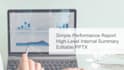 provide a simple editable powerpoint performance report presentation