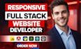do full stack website development frontend backend developer