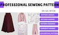 design sewing patterns textile and fabrics with pattern drafting and grading