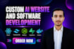 develop custom ai websites, ai chatbots, or saas web apps