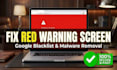 clean hacked website, remove blacklist and fix google security warning