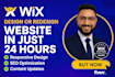 design wix website, build wix website, create wix website