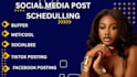 bulk schedule your social media posts with hootsuite buffer loomly publer
